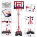 Kids Basketball Hoop Adjustable Height 3.5 Ft-6.2 Ft Indoor & Outdoor Portabl...