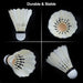 Badminton Set Professional Badminton Sets for Backyards with Net, Winch System, 4 Badminton Rackets, 2 Goose Feather Shuttlecocks and Carrying Bag