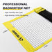 Badminton Set Professional Badminton Sets for Backyards with Net, Winch System, 4 Badminton Rackets, 2 Goose Feather Shuttlecocks and Carrying Bag