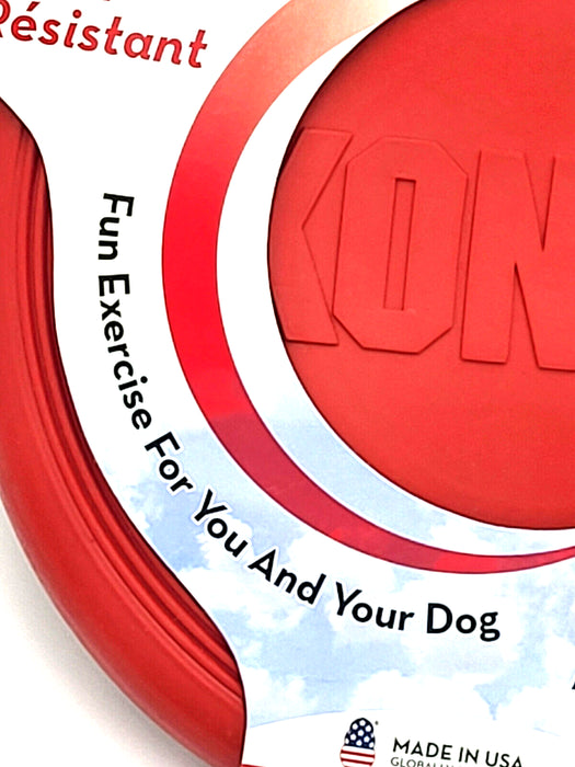 KONG Flexible Flyer Durable Rubber Small 7.5 Inch Frisbee Dog Fetch Toy