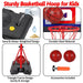 Kids Basketball Hoop Adjustable Height 3.5 Ft-6.2 Ft Indoor & Outdoor Portabl...