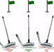 Golf Alignment Sticks, Magnetic Golf Club Alignment Stick Training Aids Accessories Help Visualize and Align Your Golf Shot