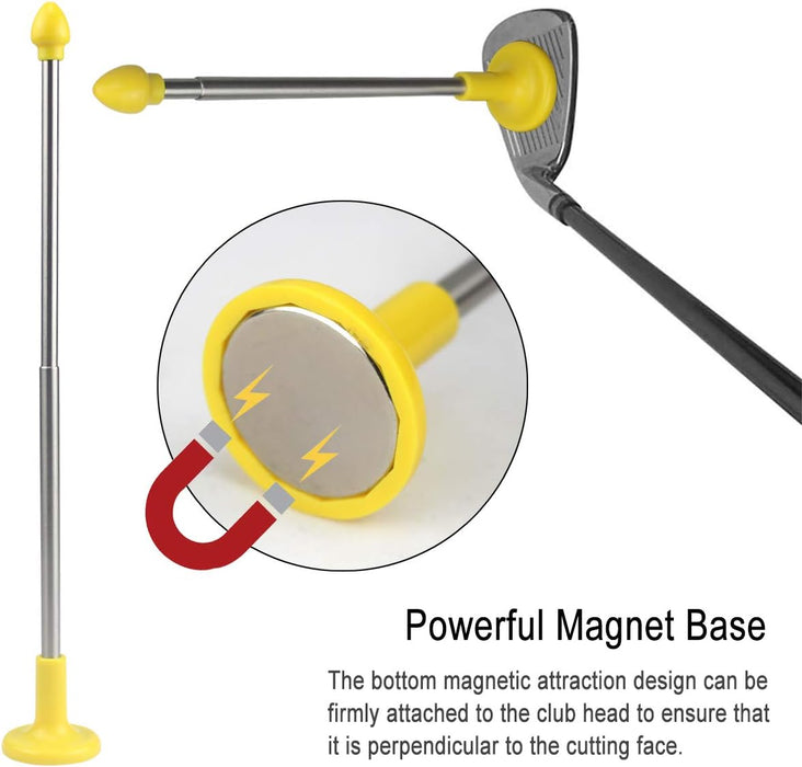 Golf Alignment Sticks, Magnetic Golf Club Alignment Stick Training Aids Accessories Help Visualize and Align Your Golf Shot